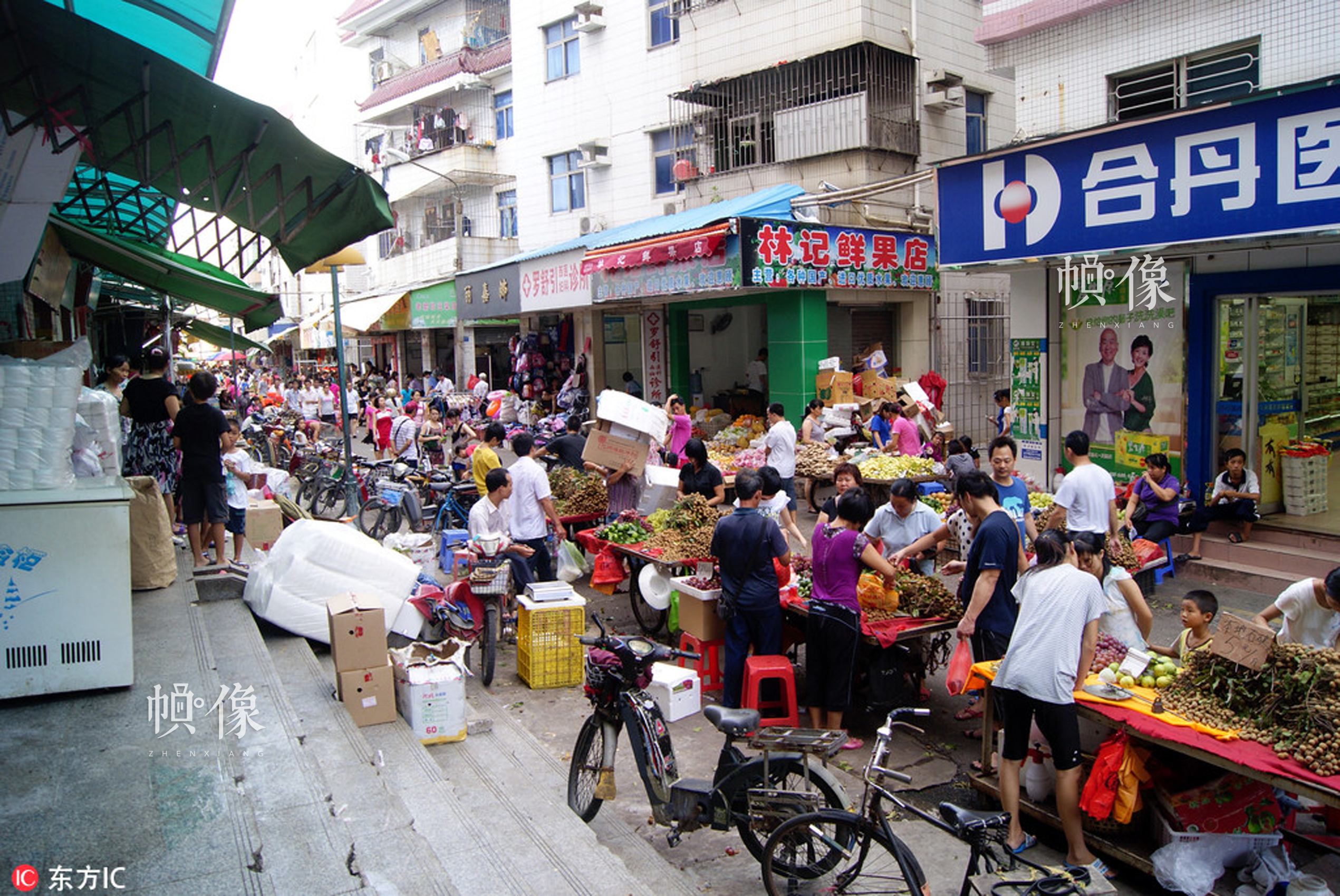 广东省集贸市场，繁荣的商贸景象与多彩的地方文化